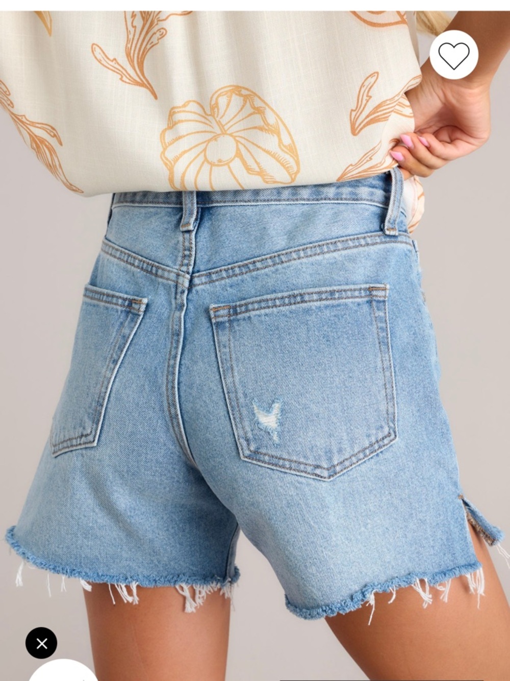 NWT JBD MEDIUM WASH HIGH WAISTED COTTON DENIM SHORTS Size Small - Picture 3 of 11
